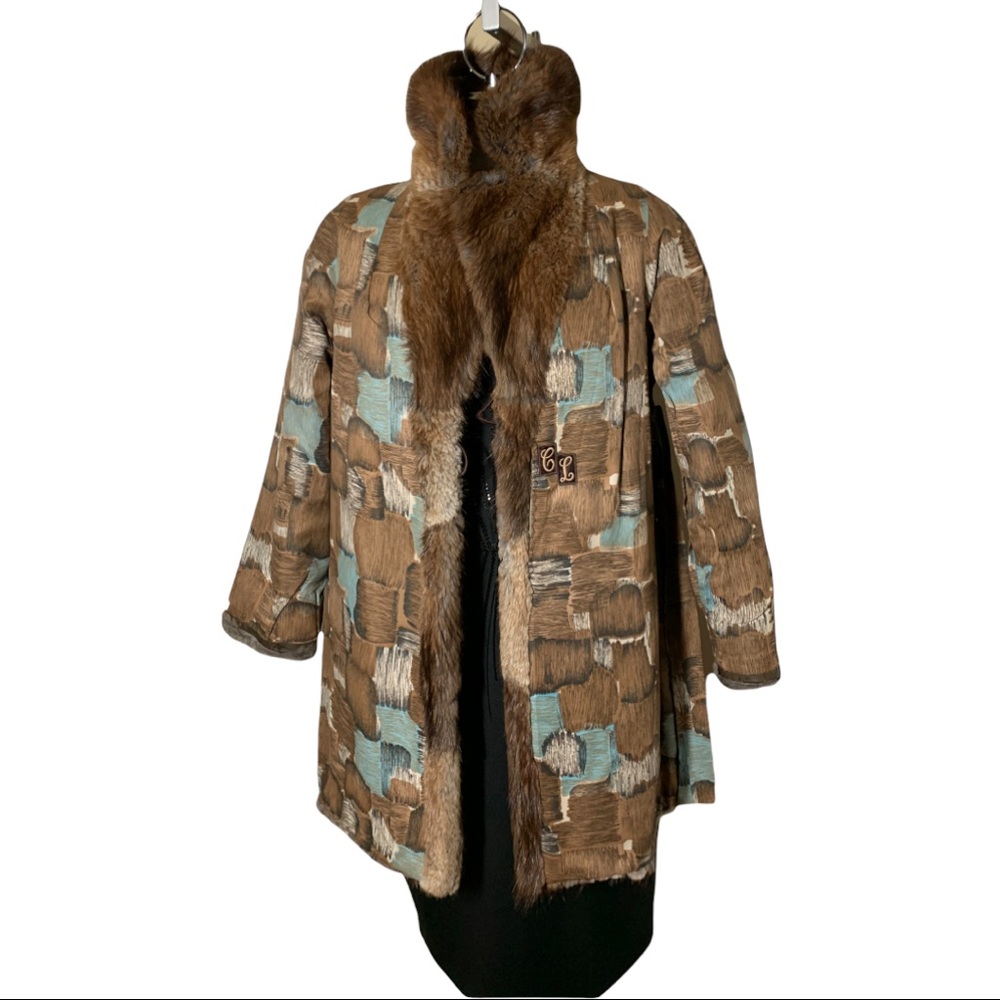 Vintage Luxury Mayfair Furriers Stunning Brown Genuine Fur Coat Size M - Picture 5 of 15